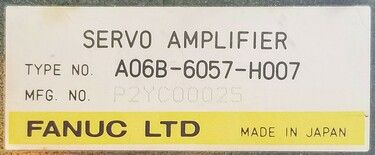 FANUC A06B-6057-H007 SERVO DRIVE 動作保証 A06B-6057-H007 | FANUC Servo Amplifiers